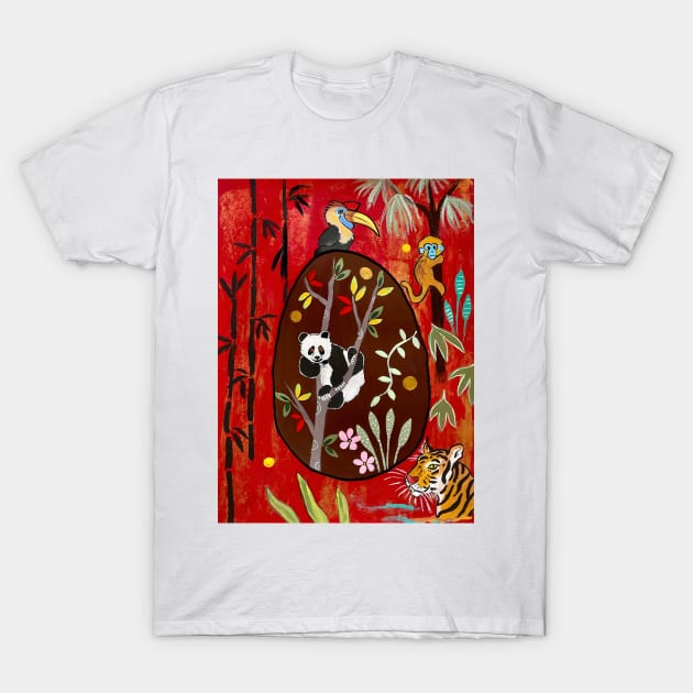 Panda Egg T-Shirt by MagaliModoux